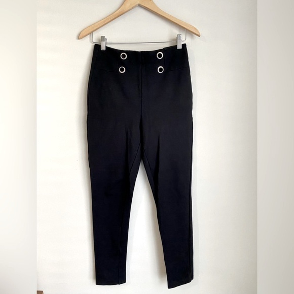 ZARA Gold Button Leggings women’s Size L